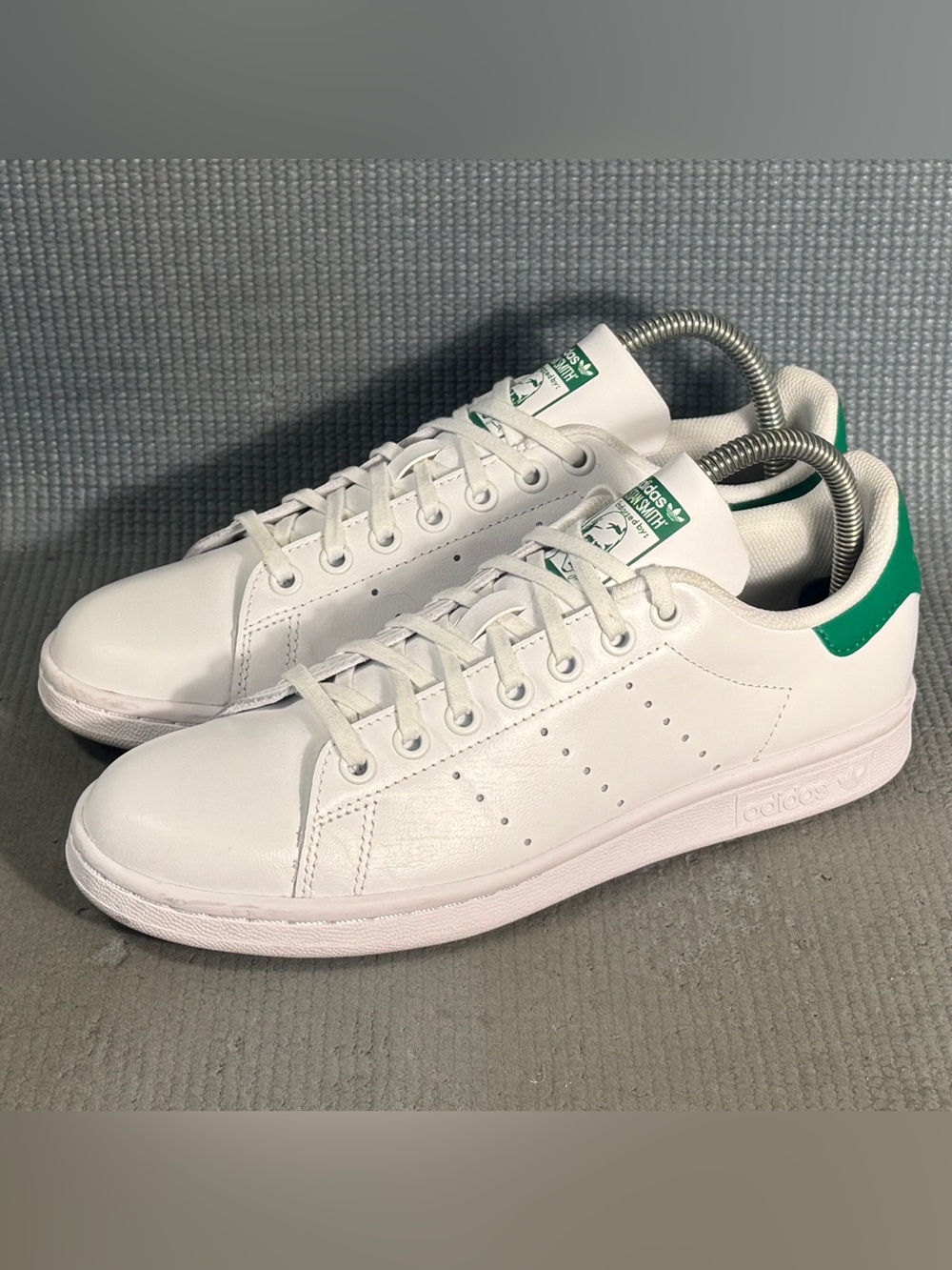 Adidas Originals Stan Smith White/Green Sneakers Size 6.5 Size 7.5 Women - Picture 2 of 9